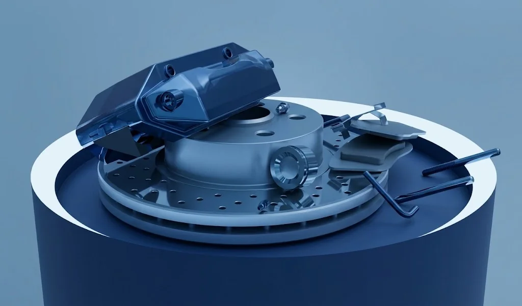 3D render of a kitchen appliance on a turntable